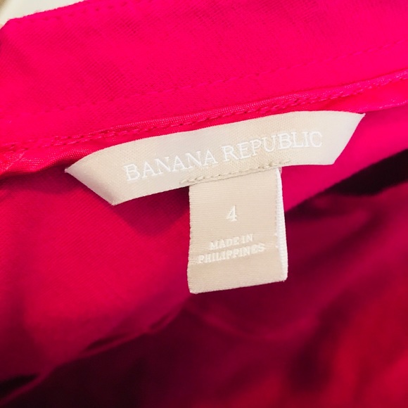 Sold-BANANA REPUBLIC Pink Ponte Long Sleeve Dress - Picture 4 of 8